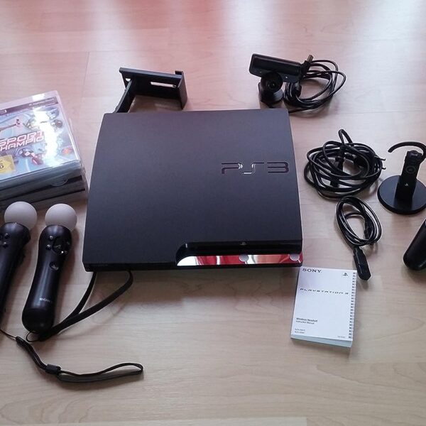 PS3 Slim 120 GB black console + PS3 Dual Shock 3 controller - black