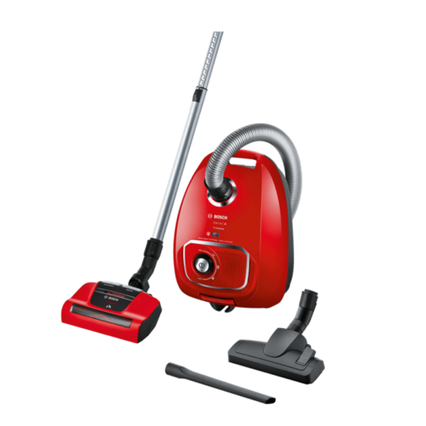 VACUUM CLEANER WITH BAG BOSCH BGBS4PET1 RED